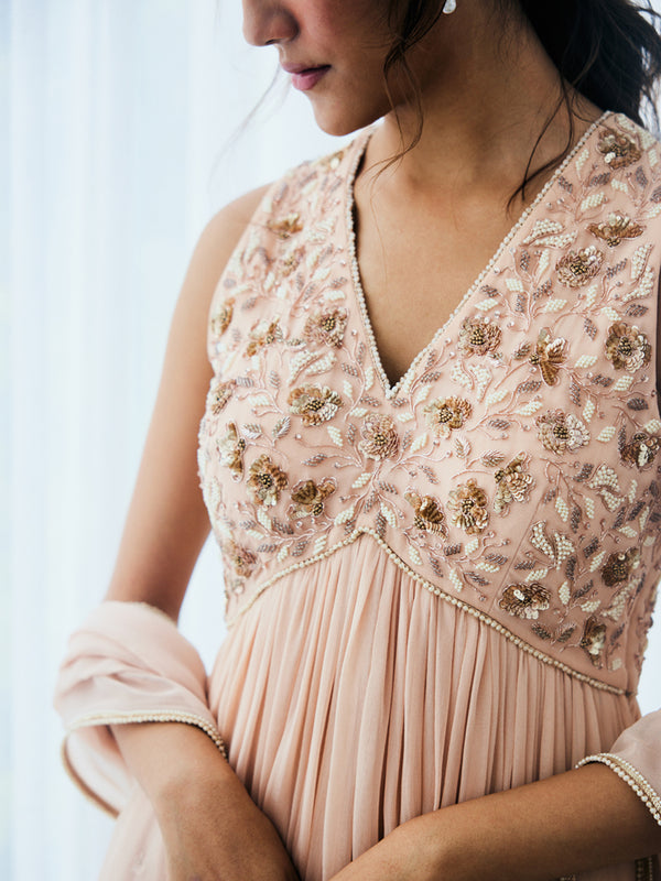 Blush Sand Sharara Set