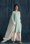 Mint And Ivory Kurta Set