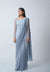 Cloud Blue Ombre Pre-Draped Saree