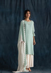 Mint And Ivory Kurta Set