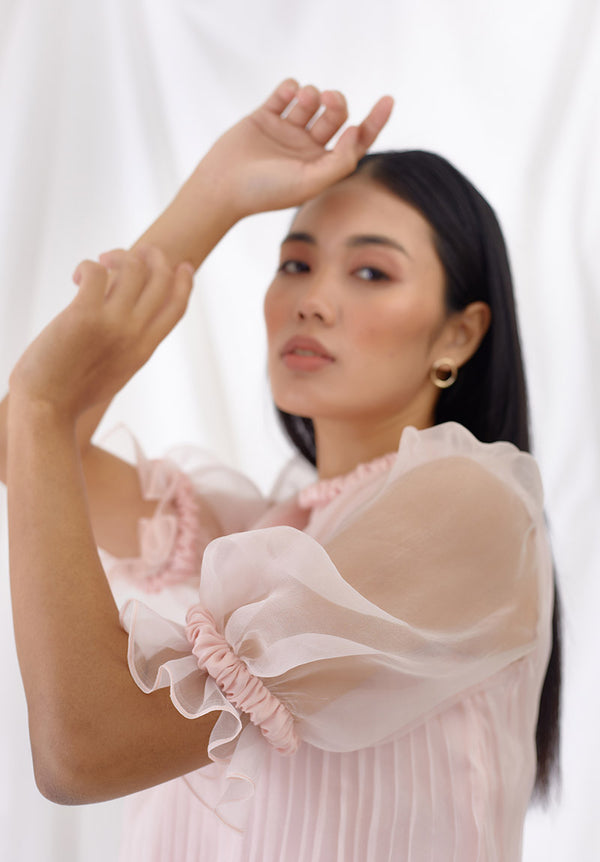 Rosewater Scrunchie Detail Top