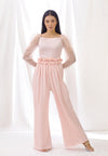 Rosewater Bodysuit And Drawstring Pants Set
