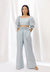 Seafoam Top And Drawstring Pants Set