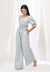 Seafoam Poplin Drawstring Pants