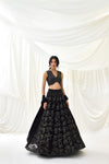 Nocturnes Lehenga Set in Black