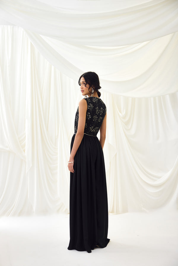 Bewitched Blooms Jumpsuit in Black