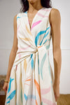 Kindred Printed Tie Up Dress