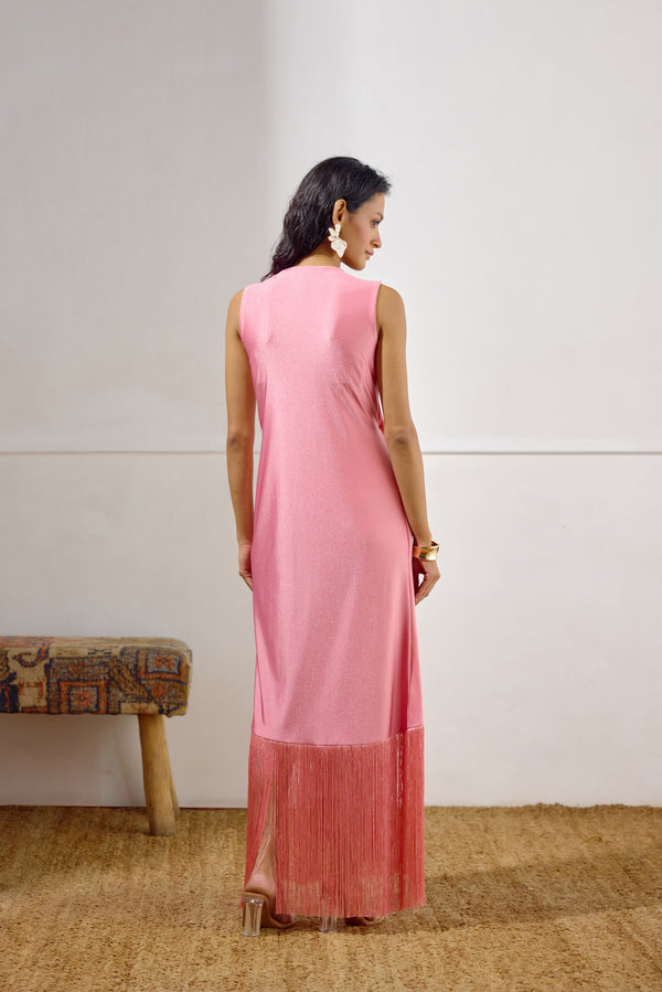 Sunset Soiree Wrap Dress