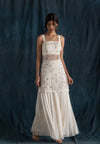 Ivory Organza Sharara Set