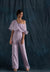 Lilac Jumpsuit With Cape