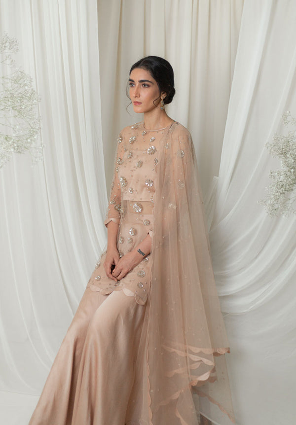 Gold Dust Sharara Set