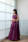 Horizons Lehenga Set in Mulberry