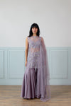 Forager Sharara Set in Lilac