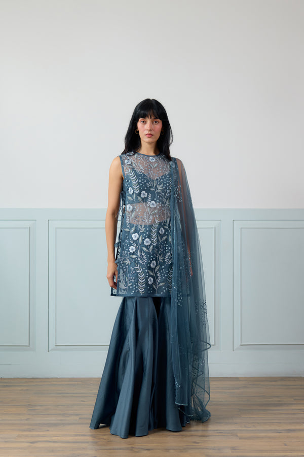 Forager Sharara Set in Teal