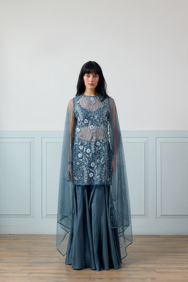 Forager Sharara Set in Teal