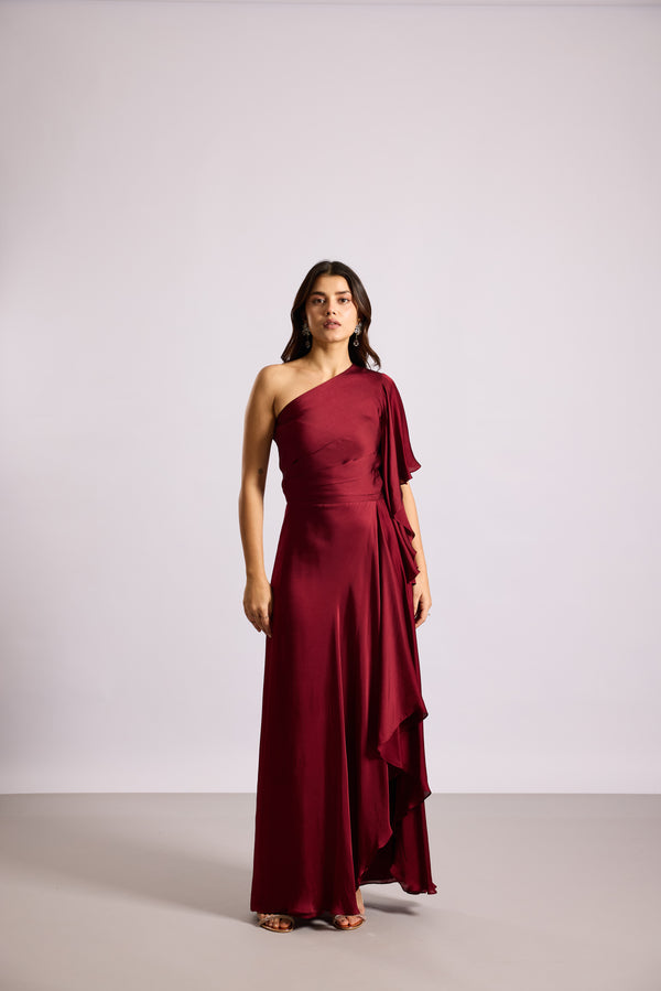 Billow Draped Dress