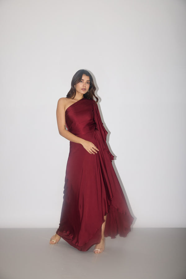 Billow Draped Dress