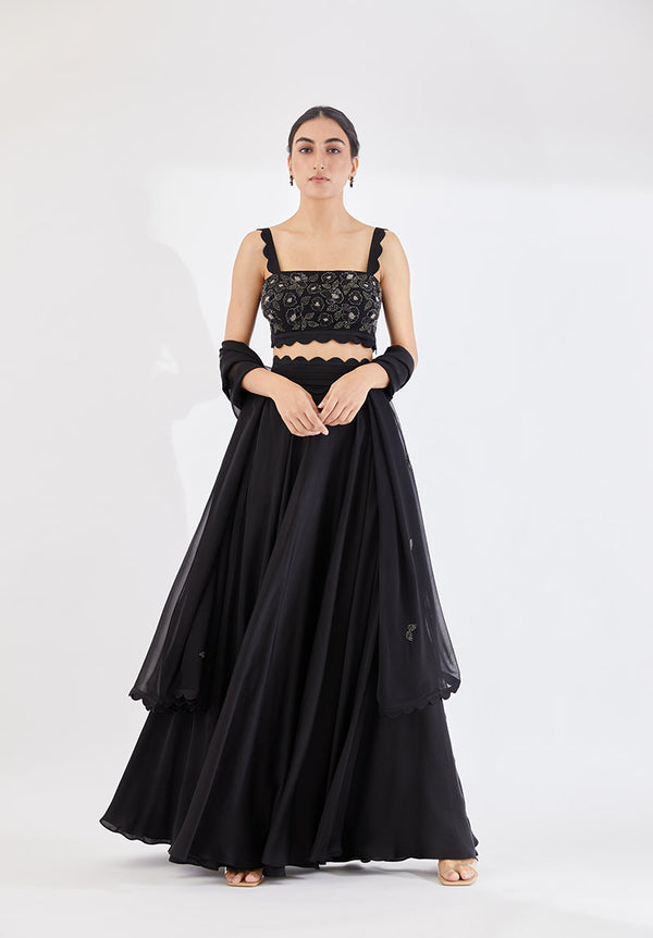 Midnight Cloudland Lehenga Set