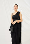 Midnight Cloudland Pre-Draped Saree