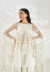 Ivory Layered Cape Set