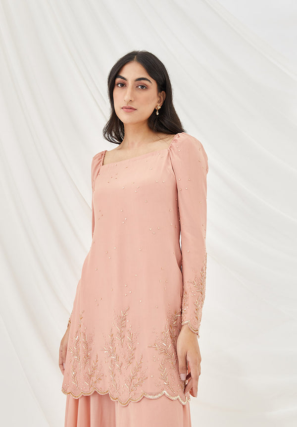 Rose Dust Sharara Set