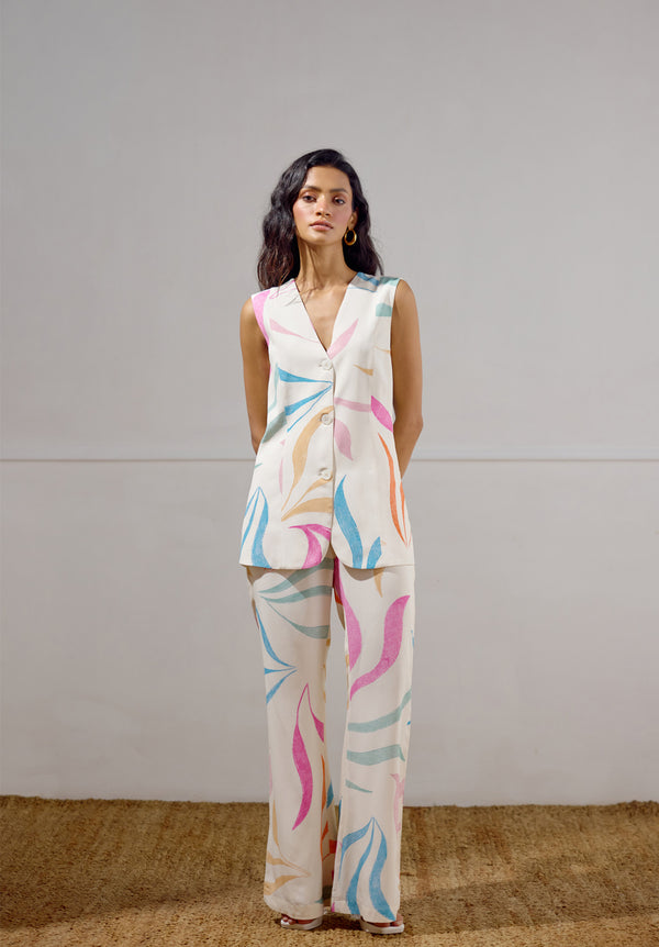 Mariner Printed Waistcoat Set