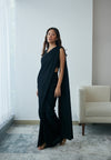 Midnight Knot Drape Saree