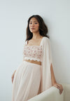 Pale Blush Cloudland Cape Set