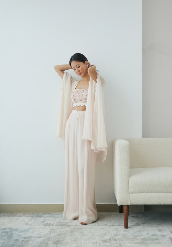 Pale Blush Cloudland Cape Set