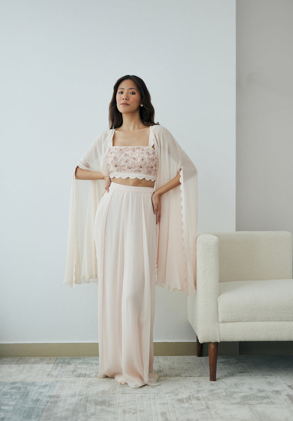 Pale Blush Cloudland Cape Set