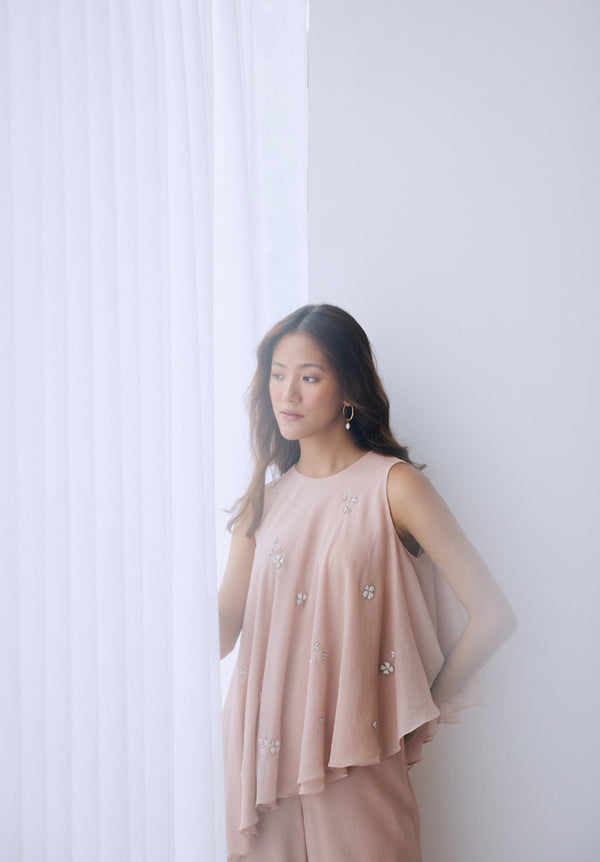 Blush Asymmetrical Tunic Set