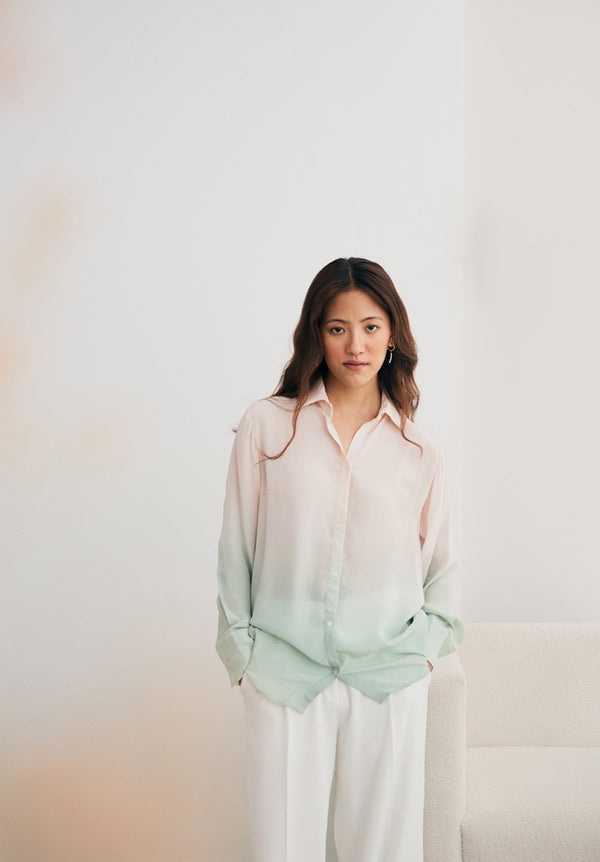 Blush and Mint Ombre Shirt