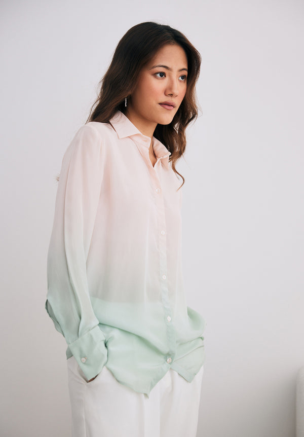 Blush and Mint Ombre Shirt
