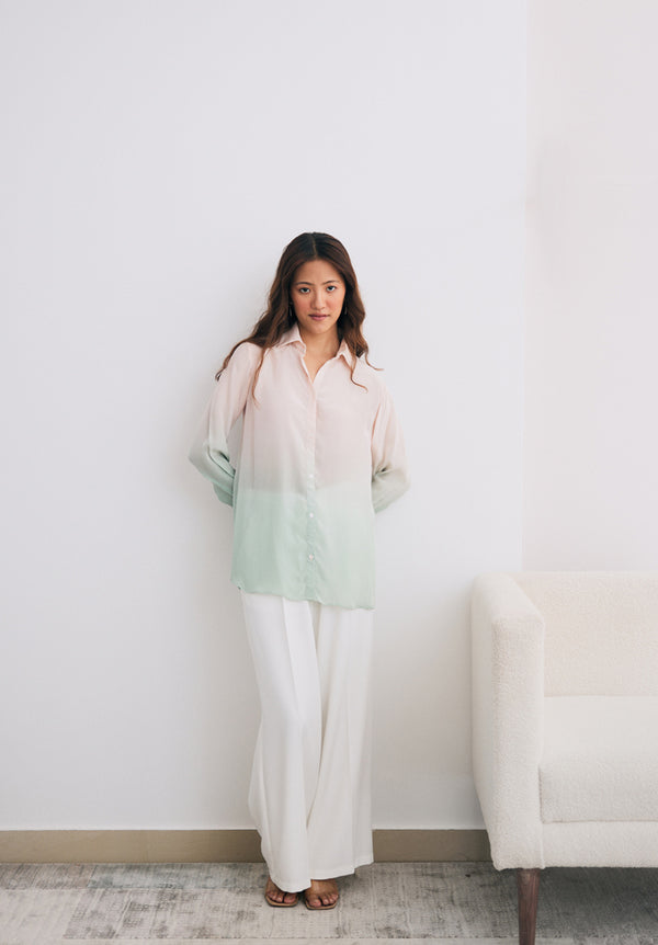Blush and Mint Ombre Shirt