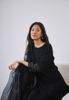 Midnight Embroidered Kurta Set