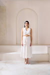 White Noontide Top & Skirt Set