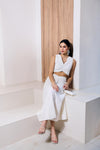 White Noontide Top & Skirt Set