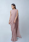 Hushed Rose Pre-Draped Saree
