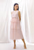 Rosewater Layered Organza Skirt
