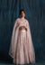 Blush Organza And Velvet Lehenga Set