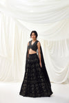 Nocturnes Lehenga Set in Black