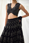 Nocturnes Lehenga Set in Black