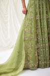 Nocturnes Lehenga Set in Green