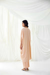 Gathered Kaftan Set in Pale Blush