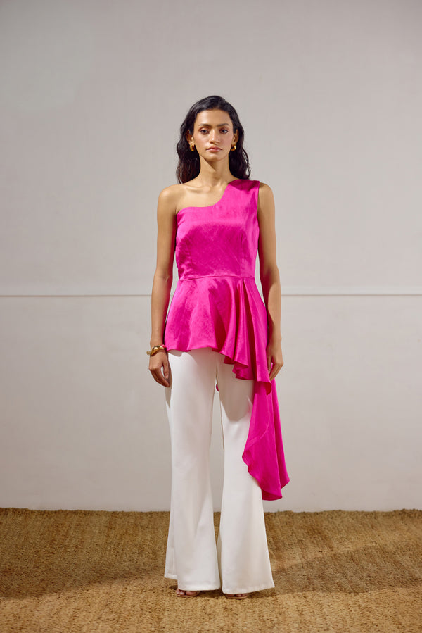 Flared Pants in White