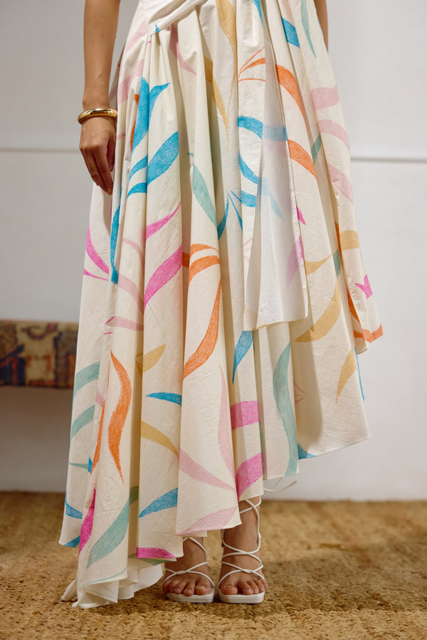 Kindred Printed Tie Up Dress