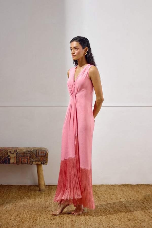 Sunset Soiree Wrap Dress
