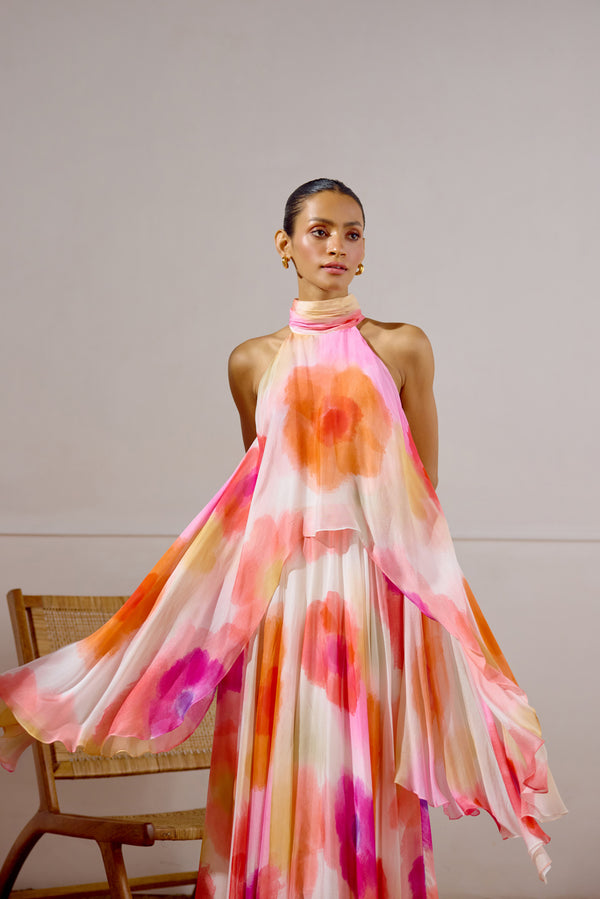 Zephyr Printed Layered Dress