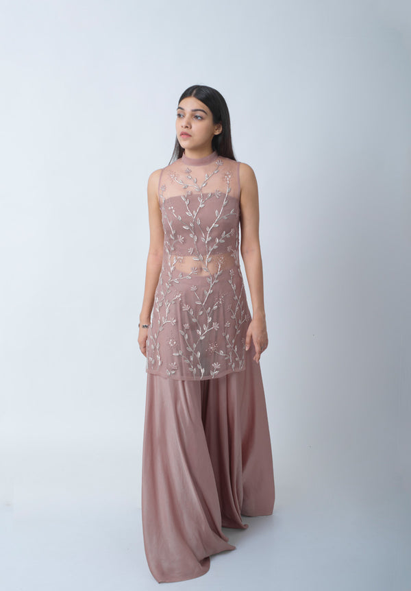 Hushed Rose Sharara Set