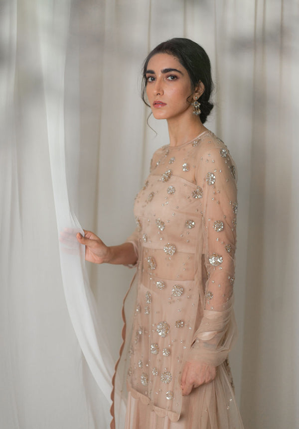 Gold Dust Sharara Set